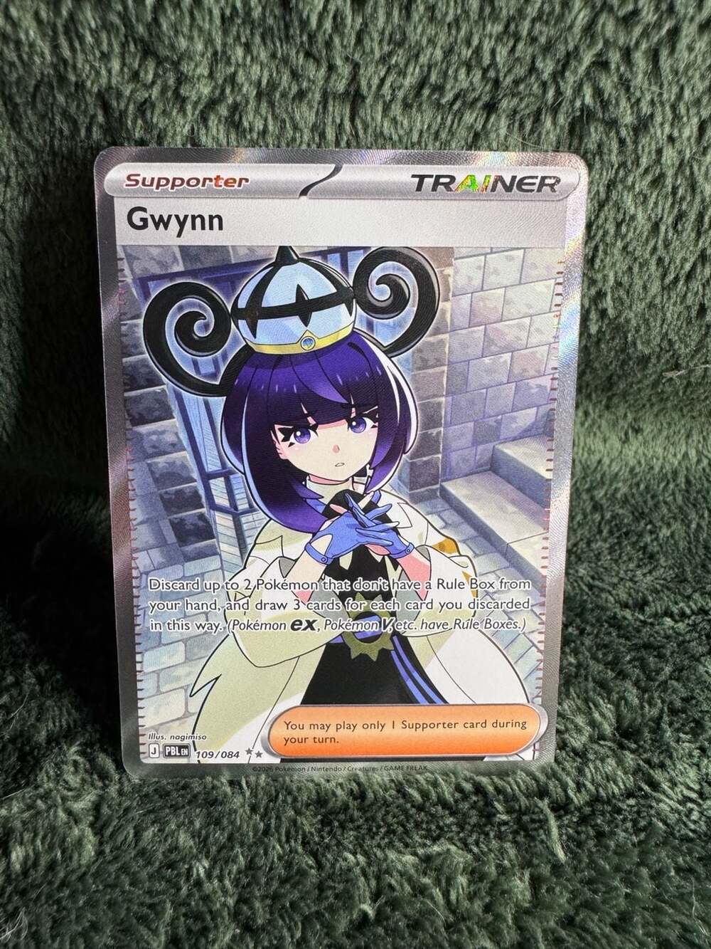 Pokemon Card Gwynn 109/084 Full Art Trainer